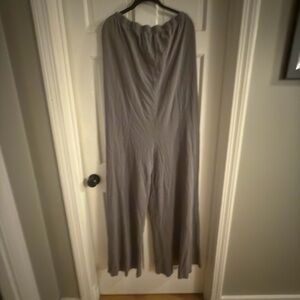 Gray Wide-Leg Jumpsuit